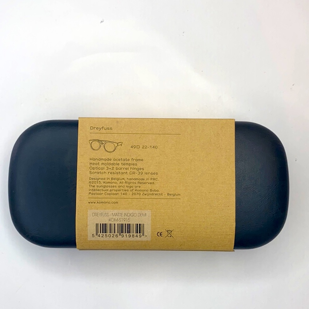 KOMONO Dreyfuss Sunglasses New Matte Indigo Demi - Picture 12 of 15